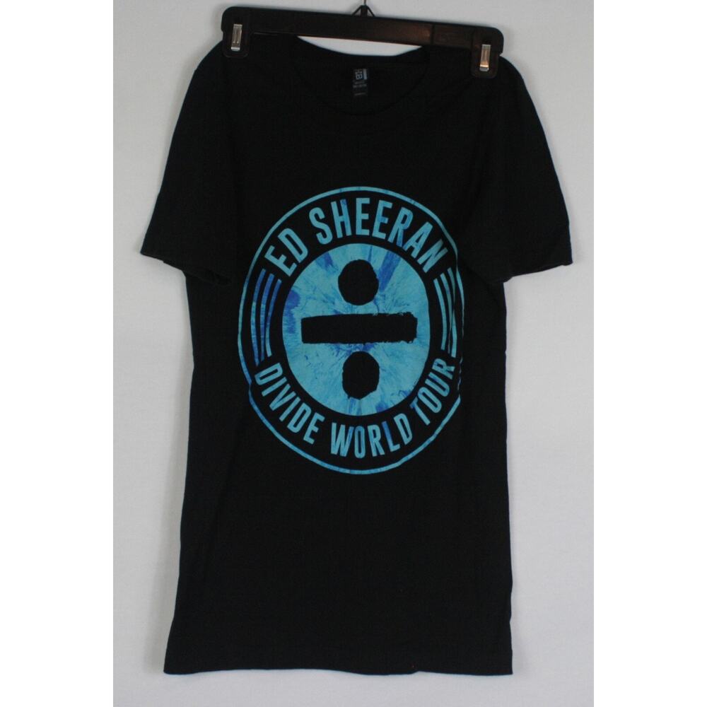 Authentic Ed Sheeran Divide World Tour Double Sided Concert T-Shirt Womens XS